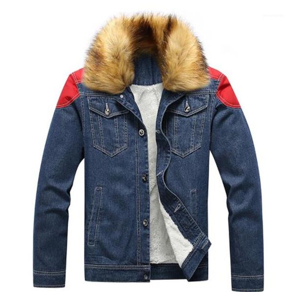 collar denim jackets casual winter fleece cool long sleeved thick coats fashion men jackets plus size mens designer jackets fur, Black;brown
collar denim jackets casual winter fleece cool long sleeved thick coats fashion men jackets plus size mens designer jackets fur, Black;brown