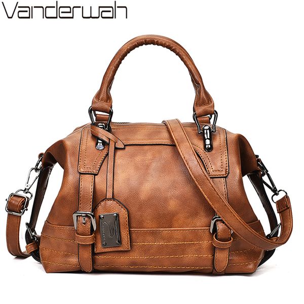 women bag vintage shoulder bag luxury handbags pu leather crossbody bags for women 2019 ladies boston casual tote bolsa feminina
women bag vintage shoulder bag luxury handbags pu leather crossbody bags for women 2019 ladies boston casual tote bolsa feminina