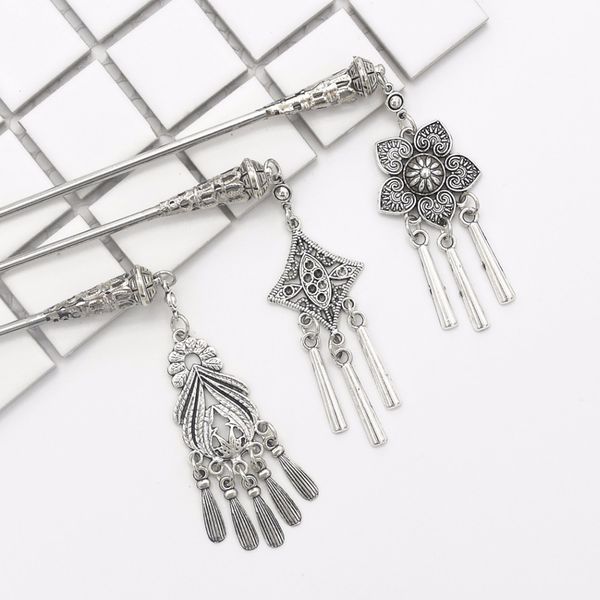 vintage chinese sticks for women hairpin chain headpieces gypsy ethnic silver metal tassel flower hair stick pieces jewelry c19010501, Golden;white
vintage chinese sticks for women hairpin chain headpieces gypsy ethnic silver metal tassel flower hair stick pieces jewelry c19010501, Golden;white