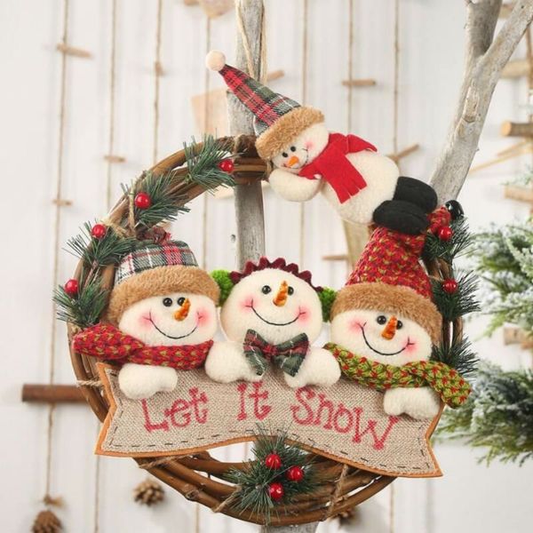 creative christmas door hanging snowman rattan ring garlands xmas decorations christmas decoration for home ornament home decoration
creative christmas door hanging snowman rattan ring garlands xmas decorations christmas decoration for home ornament home decoration