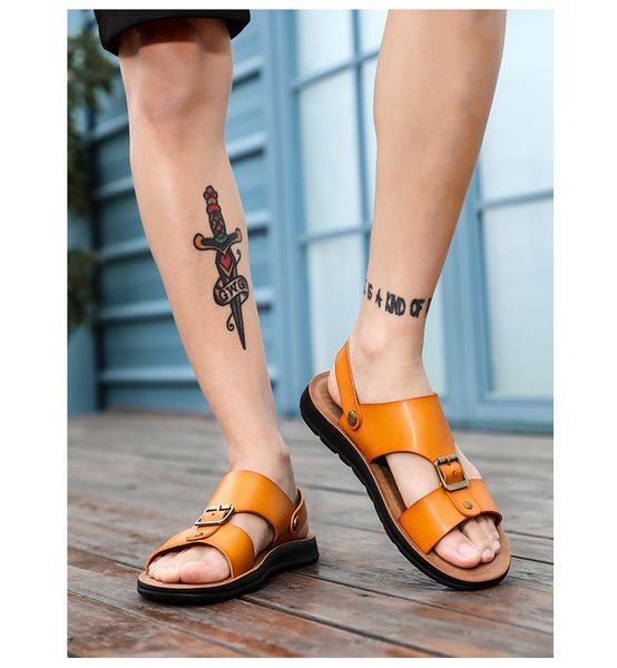 sandals men's dual-use beach shoes 2020 new summer leisure microfiber leather tide slippers, Black
sandals men's dual-use beach shoes 2020 new summer leisure microfiber leather tide slippers, Black