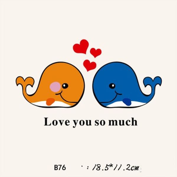 magic sticker cartoon whale love you so much letter diy stickers for t shirt funny patches iron-on transfers patches for clothes, Black
magic sticker cartoon whale love you so much letter diy stickers for t shirt funny patches iron-on transfers patches for clothes, Black