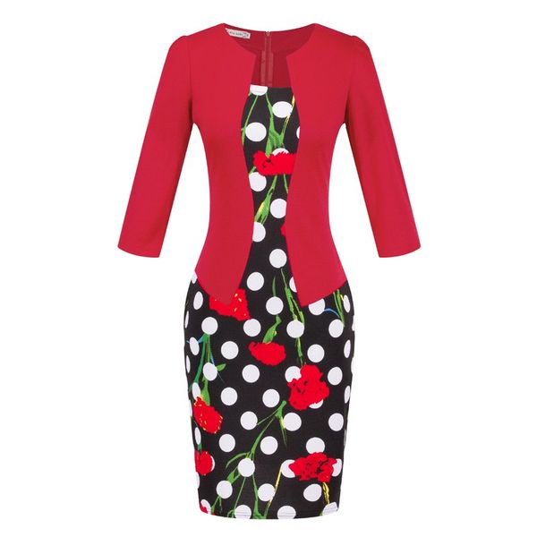 autumn pencil dress office elegant plus size black red fashion female bodycon vestido ladies work wear vintage women clothes sale, Black;gray
autumn pencil dress office elegant plus size black red fashion female bodycon vestido ladies work wear vintage women clothes sale, Black;gray