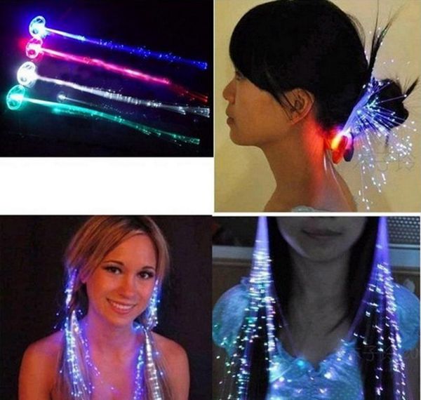 flashing luminous light up led hair extension flash braid party girl hair glow by fiber optic christmas halloween night lights decoration, Blue;red 
flashing luminous light up led hair extension flash braid party girl hair glow by fiber optic christmas halloween night lights decoration, Blue;red
