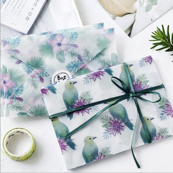 3pcs/pack beautiful flower sulfuric acid paper postcard gift envelope birthday cards envelopes school stationery
3pcs/pack beautiful flower sulfuric acid paper postcard gift envelope birthday cards envelopes school stationery