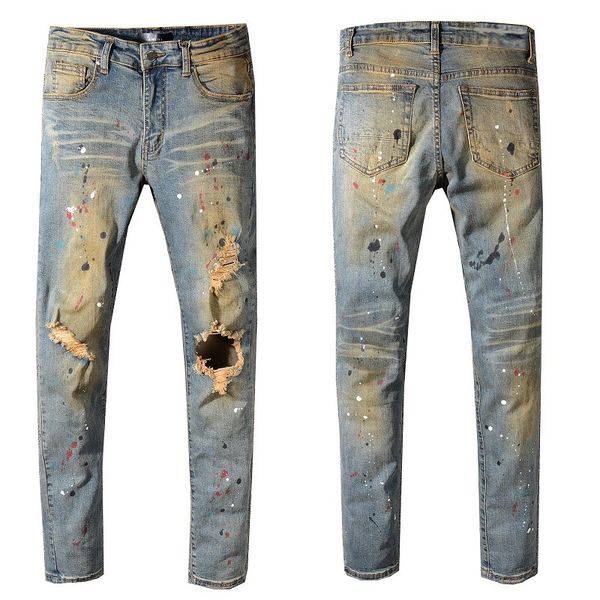 2020 new fashion brand men's washed hole design casual blue slim lightweight denim stretch denim retro skinny jeans pants
2020 new fashion brand men's washed hole design casual blue slim lightweight denim stretch denim retro skinny jeans pants