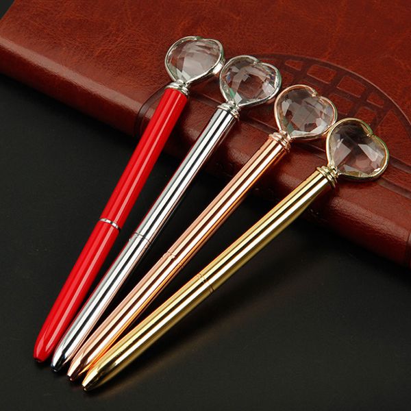 new heart shape crystal diamond metal ballpoint pens office l school business wedding lover gift, Blue;orange
new heart shape crystal diamond metal ballpoint pens office l school business wedding lover gift, Blue;orange
