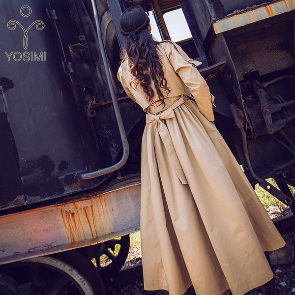 women coat autumn winter maxi women long trench coat belt turn-down collar full sleeve skirt stlye large size s-xxl windbreaker, Tan;black
women coat autumn winter maxi women long trench coat belt turn-down collar full sleeve skirt stlye large size s-xxl windbreaker, Tan;black