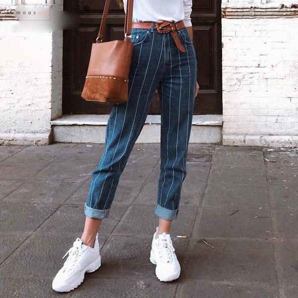 trousers stripe blue jeans women pants zipper pocket denim pants casual applique streetwaer autumn high waist pants
trousers stripe blue jeans women pants zipper pocket denim pants casual applique streetwaer autumn high waist pants