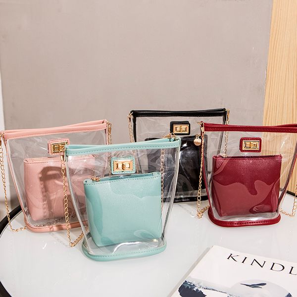 new summer women mini small shoulder bag clear transparent candy color composite girls cute crossbody bag female bucket handbags
new summer women mini small shoulder bag clear transparent candy color composite girls cute crossbody bag female bucket handbags