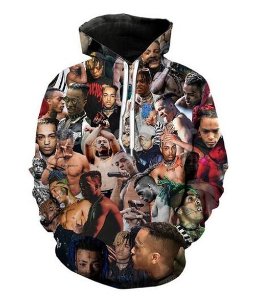 new fashion men women xxxtentacion funny 3d sweatshirts hoodies autumn winter casual print hooded pullovers wr0105, Black
new fashion men women xxxtentacion funny 3d sweatshirts hoodies autumn winter casual print hooded pullovers wr0105, Black
