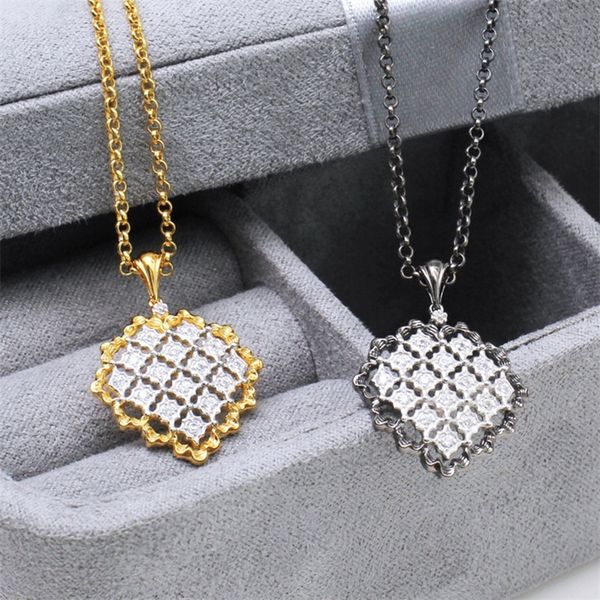 cmajor 925sterling silver two-tone rhombus hollow out necklace sterling silver fine jewelry valentine's day gift for women
cmajor 925sterling silver two-tone rhombus hollow out necklace sterling silver fine jewelry valentine's day gift for women