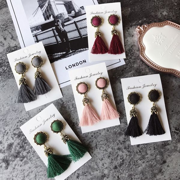 fashion- earrings for women fashion jewelry vintage velvet ball statement fringed drop earring female jewellery 2019 new, Silver
fashion- earrings for women fashion jewelry vintage velvet ball statement fringed drop earring female jewellery 2019 new, Silver
