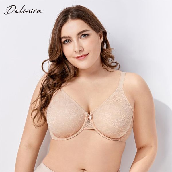 delimira women's non padded underwire full coverage sheer lace supportive minimizer bra, Red;black
delimira women's non padded underwire full coverage sheer lace supportive minimizer bra, Red;black