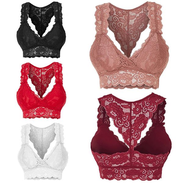 women bras back cross hollow out lace bralette solid wirepush up bra ultrathin brassiere underwear lingerie, Red;black
women bras back cross hollow out lace bralette solid wirepush up bra ultrathin brassiere underwear lingerie, Red;black