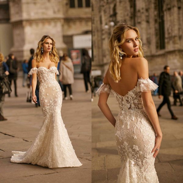 berta wedding dresses off shoulder 3d lace appliques beads sequins mermaid bridal gowns 2020 backless wedding dress robe de mariee, White
berta wedding dresses off shoulder 3d lace appliques beads sequins mermaid bridal gowns 2020 backless wedding dress robe de mariee, White