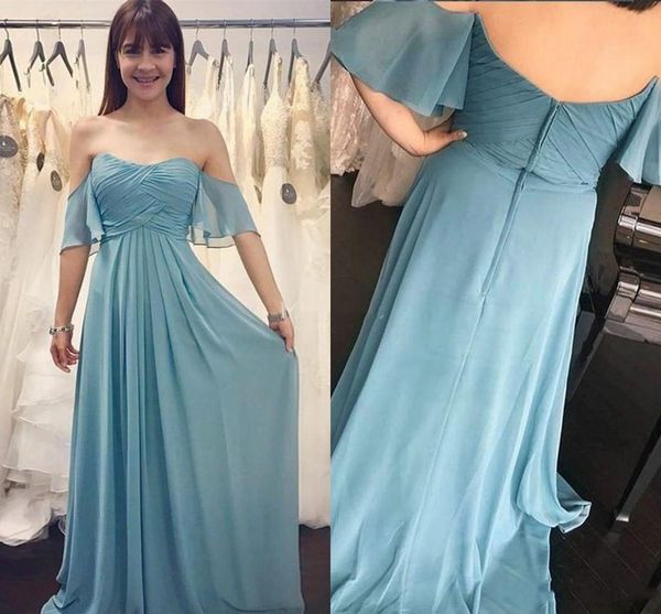2020 chiffon prom dresses off shoulder a line sweep train pleats simple special occasion dresses back zipper party prom gowns, Black
2020 chiffon prom dresses off shoulder a line sweep train pleats simple special occasion dresses back zipper party prom gowns, Black