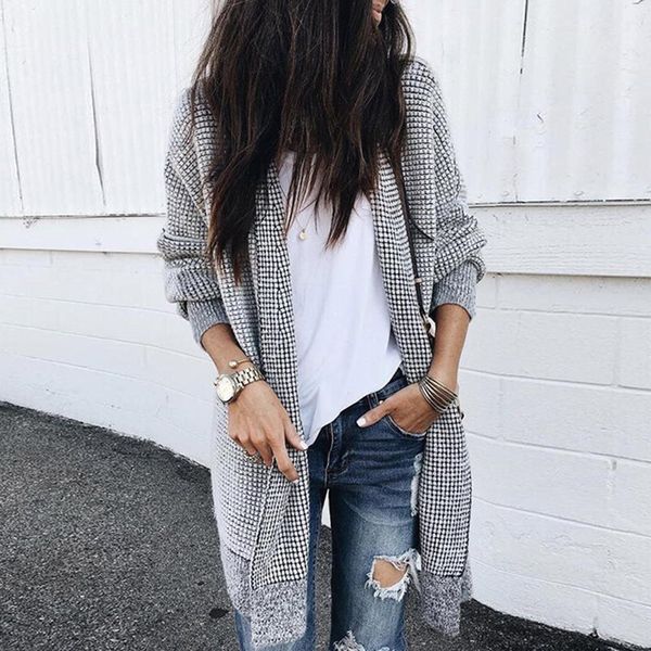 casual plus size elegant black autumn elegant boho long sweater women loose plaid vintage cardigan female clothes 2019, White
casual plus size elegant black autumn elegant boho long sweater women loose plaid vintage cardigan female clothes 2019, White