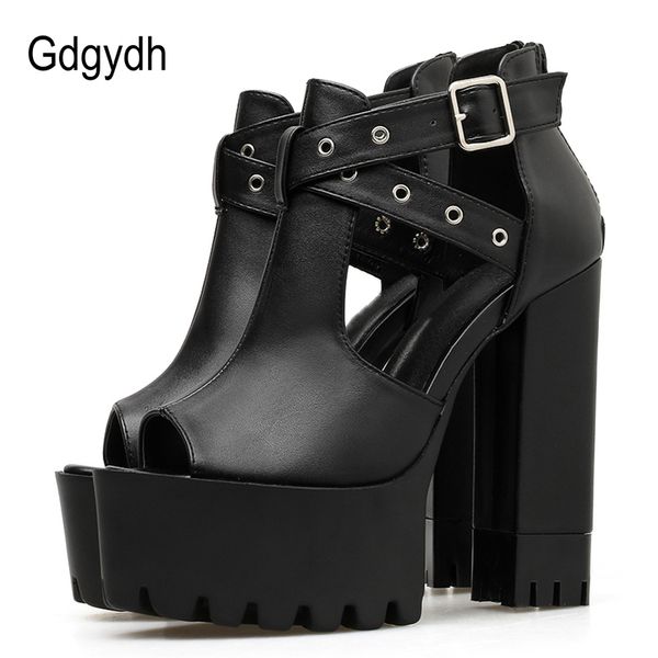 gdgydh sexy rivet женщин сандалии из мягкой кожи pu высокого коренастый пятки сандалии черный ботинки платформы женщины открытым носком парт, Black
gdgydh sexy rivet женщин сандалии из мягкой кожи pu высокого коренастый пятки сандалии черный ботинки платформы женщины открытым носком парт, Black