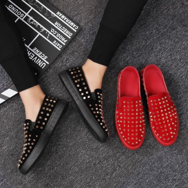 new luxury personality rivet casual shoes nail shoes men's shoes korean version of a comfortable foot, Black
new luxury personality rivet casual shoes nail shoes men's shoes korean version of a comfortable foot, Black
