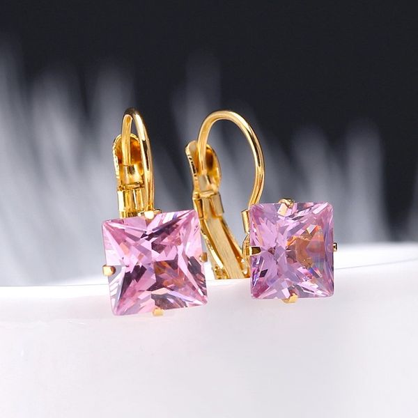 beiliwol hoop earrings for women fashion gold-color stainless steel pink square cz stone wedding jewelry ear accessories gift, Golden
beiliwol hoop earrings for women fashion gold-color stainless steel pink square cz stone wedding jewelry ear accessories gift, Golden