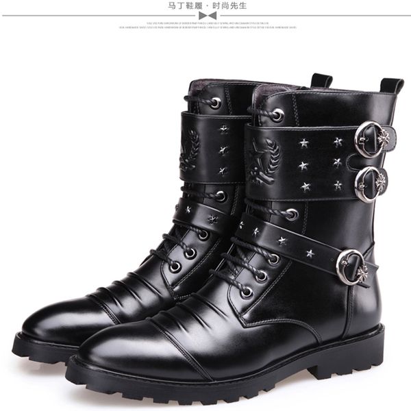 men's shoes winter snow boots men's leather shoes ankle bot waterproof motorcycle casual coturno botas hombre, Black
men's shoes winter snow boots men's leather shoes ankle bot waterproof motorcycle casual coturno botas hombre, Black
