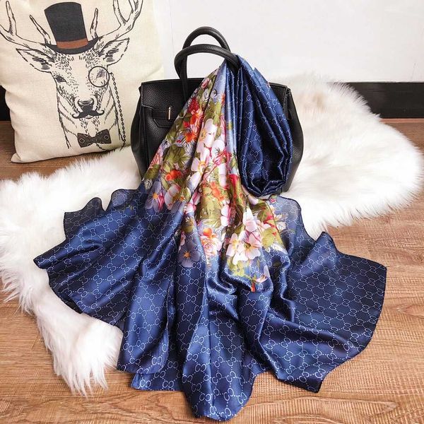 fashionble designer silk scarf womens luxury floral shawl scarf autumn long neck ring sizes 180x90cm with gift box optional, Blue;gray
fashionble designer silk scarf womens luxury floral shawl scarf autumn long neck ring sizes 180x90cm with gift box optional, Blue;gray