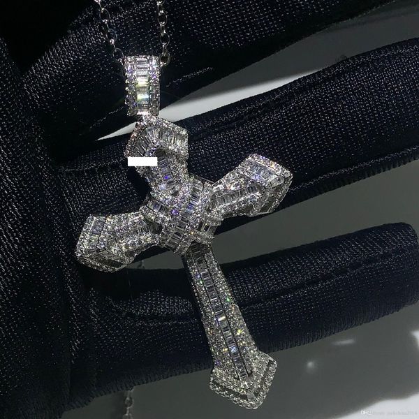 new choucong luxury jewelry 925 sterling silver pave white z cz diamond gemstones cross pendant wedding women necklace for men gift
new choucong luxury jewelry 925 sterling silver pave white z cz diamond gemstones cross pendant wedding women necklace for men gift