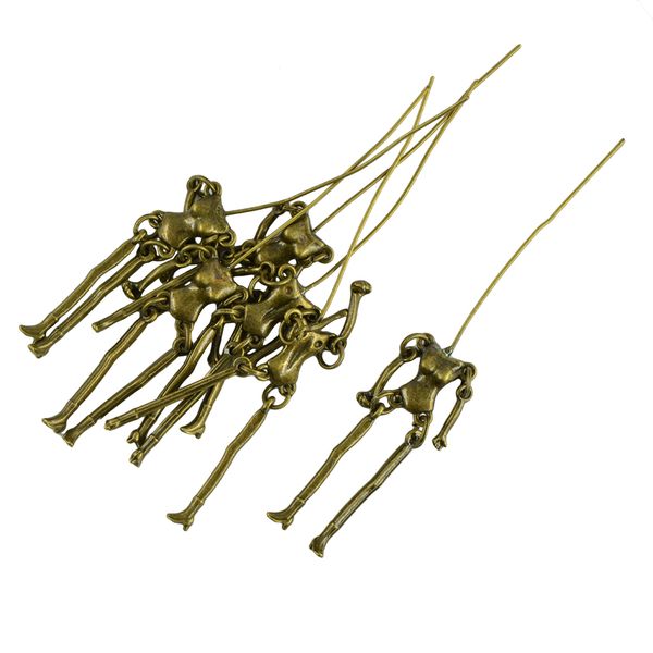 6pcs novelty human skeleton body diy dolls pendants dress up art craft findings, Silver
6pcs novelty human skeleton body diy dolls pendants dress up art craft findings, Silver