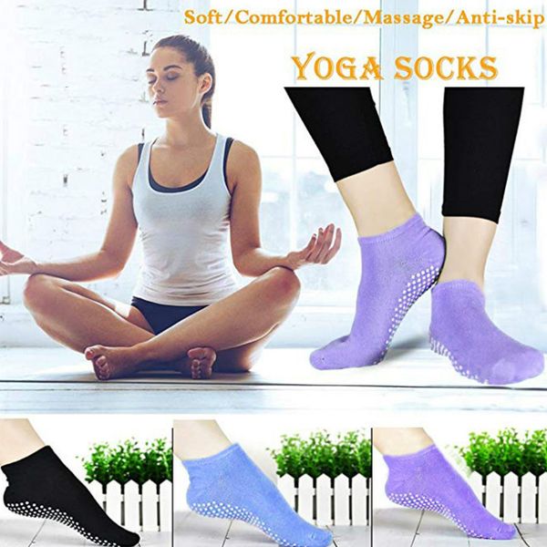 1 pair yoga sock fitness sport socks quick-dry anti slip silicone gym pilates ballet socks cotton breathable elasticity, Black
1 pair yoga sock fitness sport socks quick-dry anti slip silicone gym pilates ballet socks cotton breathable elasticity, Black