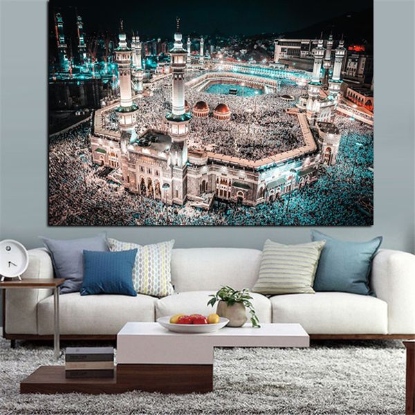 modern print islam pilgrimage to mecca sacred mosque night wall painting wall art for living room home decor (no frame
modern print islam pilgrimage to mecca sacred mosque night wall painting wall art for living room home decor (no frame