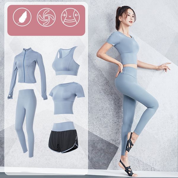 4-5 pcs women sports suit for running training crop tummy control pants 2 in 1 shorts set femme yoga gym clothing, White;red
4-5 pcs women sports suit for running training crop tummy control pants 2 in 1 shorts set femme yoga gym clothing, White;red