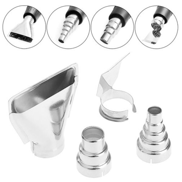 4pcs silver heat nozzles temperature kit durable diy 
4pcs silver heat nozzles temperature kit durable diy