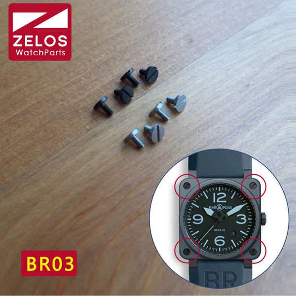 4piece/set black matte pvd/silvery br03 watch bezels inserts screw for bell ross br03 42mm watch case screw parts
4piece/set black matte pvd/silvery br03 watch bezels inserts screw for bell ross br03 42mm watch case screw parts