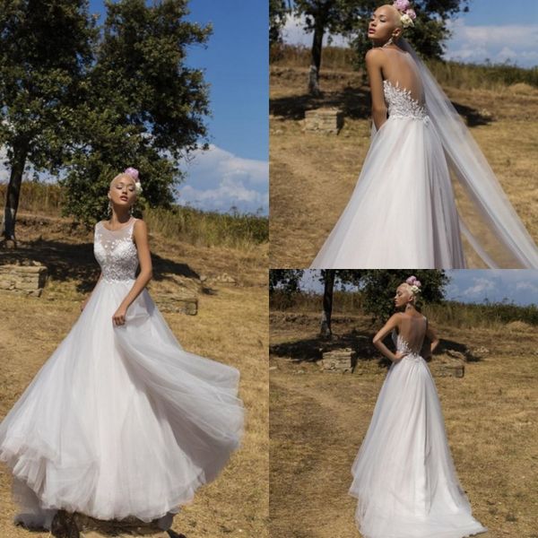 элегантный 2019 свадебные платья совок шеи тюль boho свадебные платья без рукавов линии принцесса sheer обратно свадебное платье плюс размер, White
элегантный 2019 свадебные платья совок шеи тюль boho свадебные платья без рукавов линии принцесса sheer обратно свадебное платье плюс размер, White