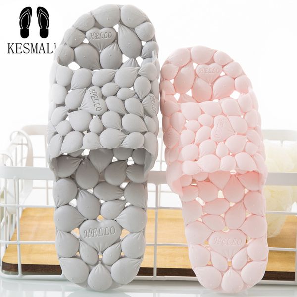 kesmall women summer pvc home slippers lovers hollowed out love soft bottom flip flops indoor men's korean bathroom slippers, Black
kesmall women summer pvc home slippers lovers hollowed out love soft bottom flip flops indoor men's korean bathroom slippers, Black