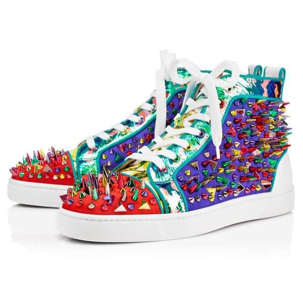 2019 designer luxury red bottoms shoes men women studded spikes platform sneakers vintage genuine leather casual rivet sneaker size 36-46, Black
2019 designer luxury red bottoms shoes men women studded spikes platform sneakers vintage genuine leather casual rivet sneaker size 36-46, Black