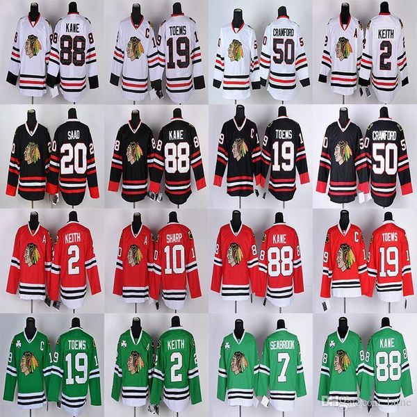 chicago blackhawks jersey 19 jonathan toews 88 patrick kane 50 corey crawford 2 duncan keith 7 brent seabrook hockey, Black;red
chicago blackhawks jersey 19 jonathan toews 88 patrick kane 50 corey crawford 2 duncan keith 7 brent seabrook hockey, Black;red
