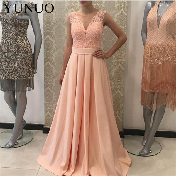 yunuo new sheer lace evening dresses long with lace sleeveless v-neck satin formal evening party dress for women custom made n53, White;black
yunuo new sheer lace evening dresses long with lace sleeveless v-neck satin formal evening party dress for women custom made n53, White;black