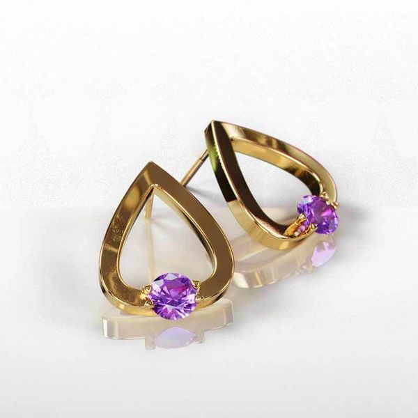 hainon vintage heart inlay stud earrings for women modern fashion purple white zircon jewelry geometric gold color earrings, Golden;silver
hainon vintage heart inlay stud earrings for women modern fashion purple white zircon jewelry geometric gold color earrings, Golden;silver