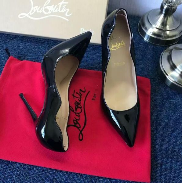 Chri tian luxury louboutin cl 2020 women red bottom pump high heel peep toe tiletto dre hoe platform patent leather matte color c578, Black 
Chri tian luxury louboutin cl 2020 women red bottom pump high heel peep toe tiletto dre hoe platform patent leather matte color c578, Black