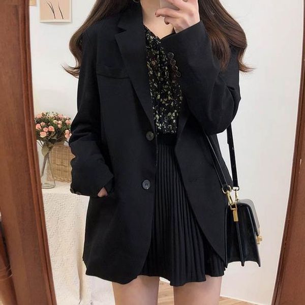 new office lady long sleeve elegant style solid autumn casual blazer women single breasted female coat suit 2 colors ae698, White;black
new office lady long sleeve elegant style solid autumn casual blazer women single breasted female coat suit 2 colors ae698, White;black