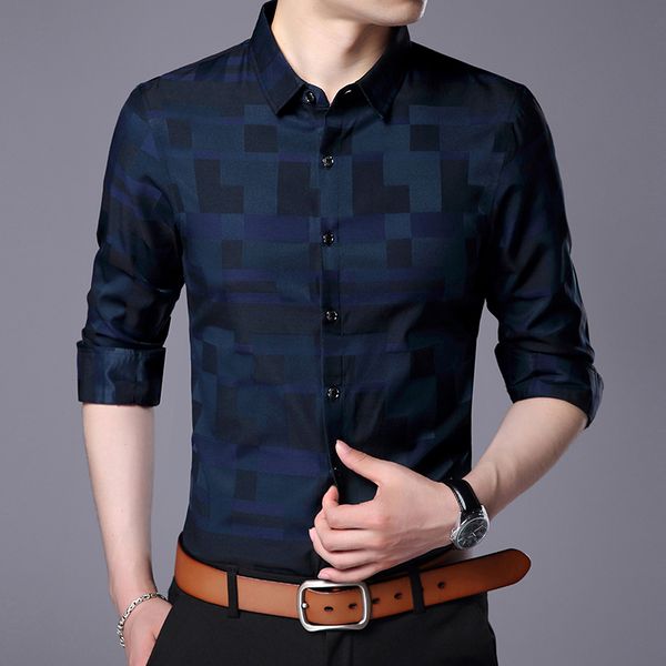 2020 fashion brand shirt for men button up plaid korean slim fit streetwear long sleeve dress shirt checkered mens clothing, White;black
2020 fashion brand shirt for men button up plaid korean slim fit streetwear long sleeve dress shirt checkered mens clothing, White;black