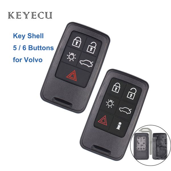 keyecu remote car key shell - 5/ 6 buttons - fob for s60 v60 s80 xc70 xc60 v70 2008-2017 fcc id: kr55wk49266 / kr55wk49264
keyecu remote car key shell - 5/ 6 buttons - fob for s60 v60 s80 xc70 xc60 v70 2008-2017 fcc id: kr55wk49266 / kr55wk49264