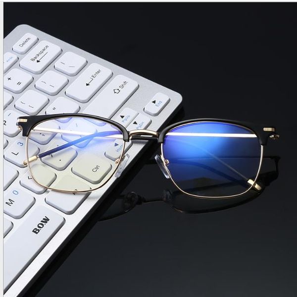 new semi-metallic glass frame retro frame glasses anti-blue light radiation student myopic flat mirror, White;black
new semi-metallic glass frame retro frame glasses anti-blue light radiation student myopic flat mirror, White;black