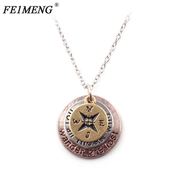 wanderlust travelers compass necklace h"not all those who wander are lost" pendant necklaces for women men collar, Silver
wanderlust travelers compass necklace h"not all those who wander are lost" pendant necklaces for women men collar, Silver