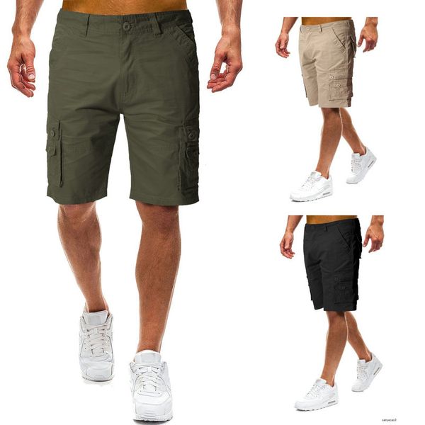 mens designer multi-pocket camouflage shorts outdoor overalls pantsh, Black 
mens designer multi-pocket camouflage shorts outdoor overalls pantsh, Black