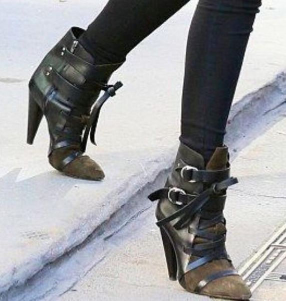 army green women point toe brand desigh boots fall winter patchwork cross tied buckled spike heels booties women shoes, Black
army green women point toe brand desigh boots fall winter patchwork cross tied buckled spike heels booties women shoes, Black