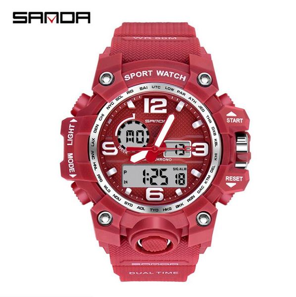 sanda new women men waterproof luminous electronic watch fashion multifunctional outdoor sports student watches, Slivery;brown
sanda new women men waterproof luminous electronic watch fashion multifunctional outdoor sports student watches, Slivery;brown