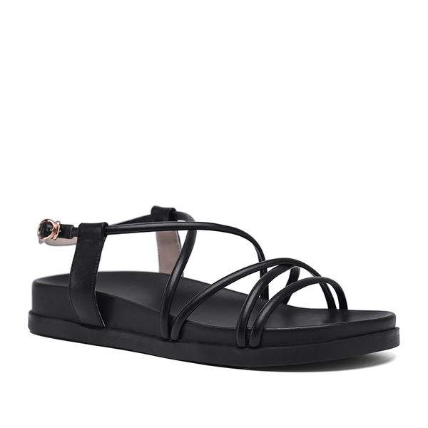 wetkiss wholesale factory oem real leather cross-strap sandals flat summer sandals ladies shoes platform sandals, Black
wetkiss wholesale factory oem real leather cross-strap sandals flat summer sandals ladies shoes platform sandals, Black